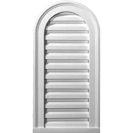 16'W x 36'H x 1 3/8'P, Cathedral Gable Vent Louver, Non-Functional