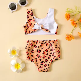 2-piece Leopard Print Swimsuit