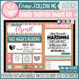 2022 CFM Old Testament Family Bulletin Board Kit {APRIL} PRINTABLE