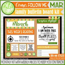 2022 CFM Old Testament Family Bulletin Board Kit {MARCH} PRINTABLE