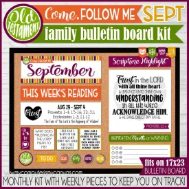 2022 CFM Old Testament Family Bulletin Board Kit {SEPTEMBER} PRINTABLE