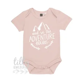 And So The Adventure Begins Pregnancy Announcement Bodysuit, Baby Shower Gift, Newborn Baby Gift, Baby Announcement, New Baby Gift, Let The