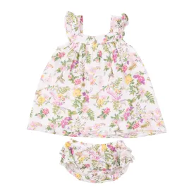 ANGEL DEAR CUTE HUMMINGBIRDS SUNDRESS & DIAPER COVER