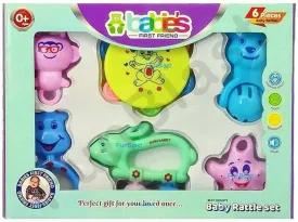 Babies Rattle in a gift Box best gift for new born baby(set of 6)