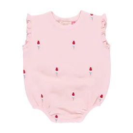 Baby Girls Phoebe Bubble - Pink Rocket Pop Embroidery