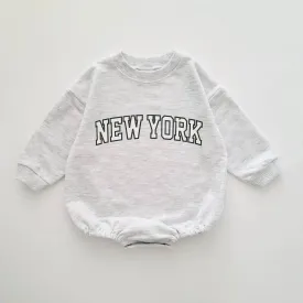 Baby New York Sweatshirt Romper