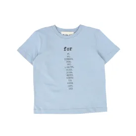 BE FOR ALL BLUE WORDED TEE [FINAL SALE]