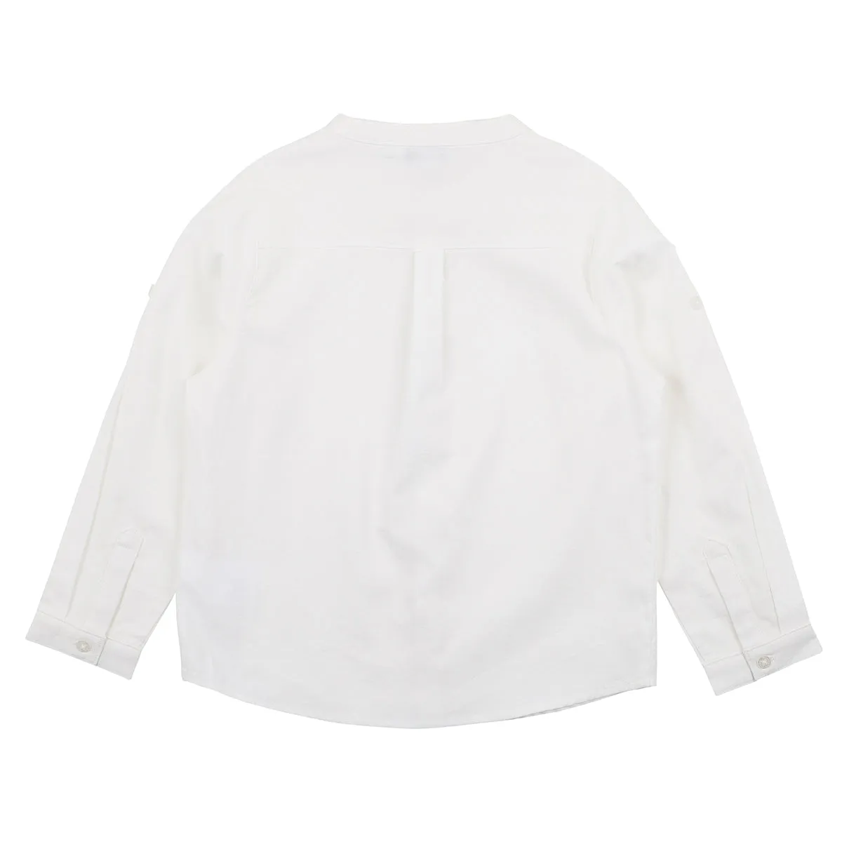 Bebe Ralph Neru Roll Up Shirt in Ivory (Size 00-7Y)