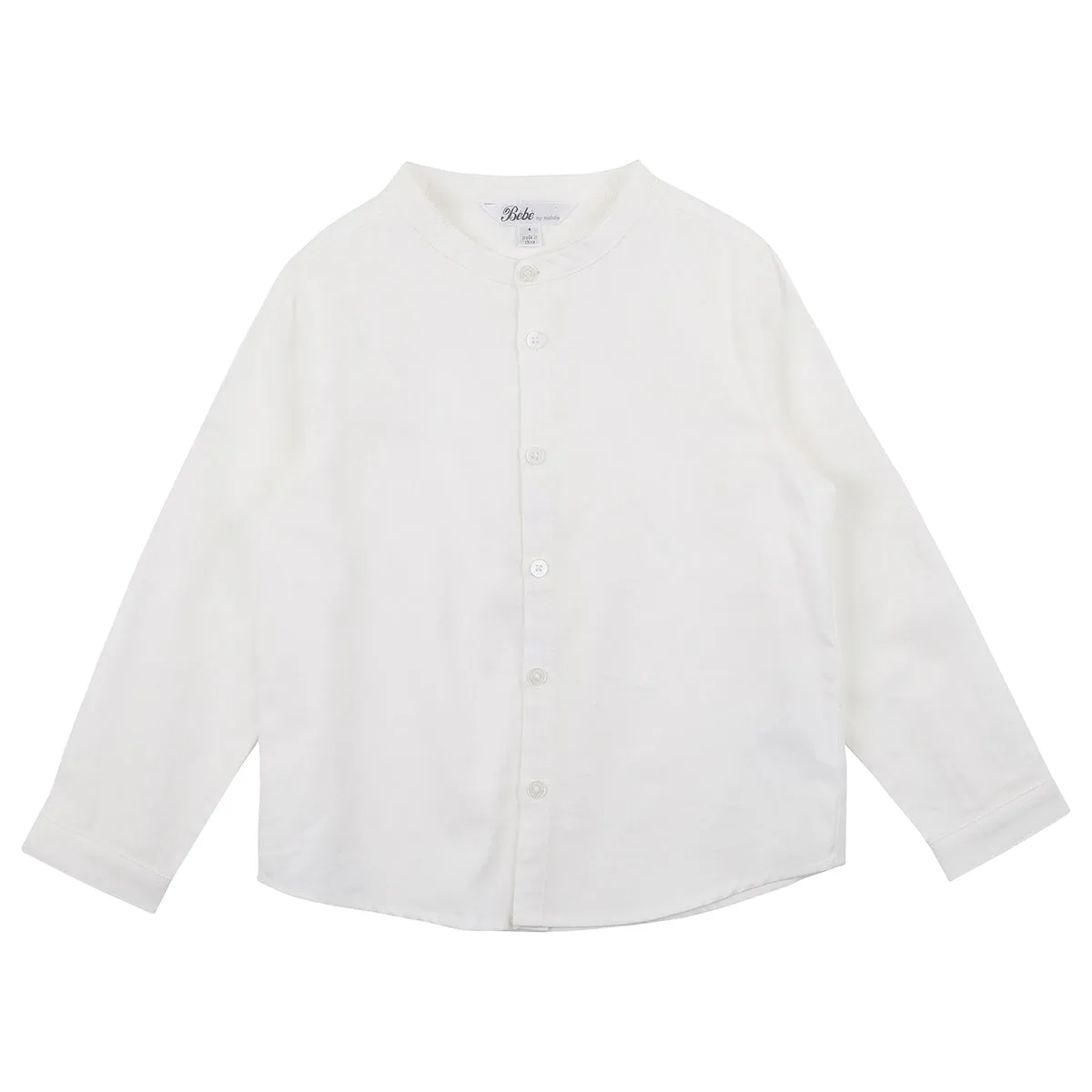 Bebe Ralph Neru Roll Up Shirt in Ivory (Size 00-7Y)