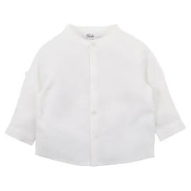 Bebe Ralph Neru Roll Up Shirt in Ivory (Size 00-7Y)