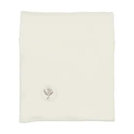 Bee & Dee Girls White Center Embossed Blanket