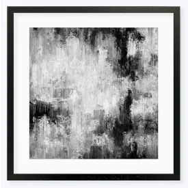 Black Abstraction Framed Art Print