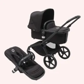 Bugaboo Fox 5 Bassinet and Seat Pram - Black/Midnight Black