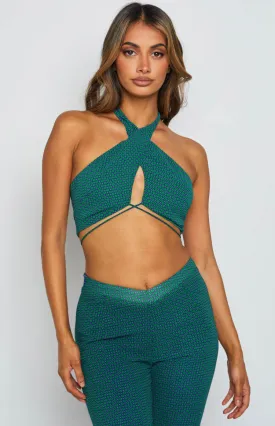 Clifford Teal Halter Top