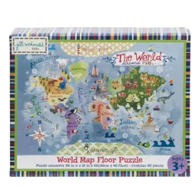 CRG World Map Floor Puzzle