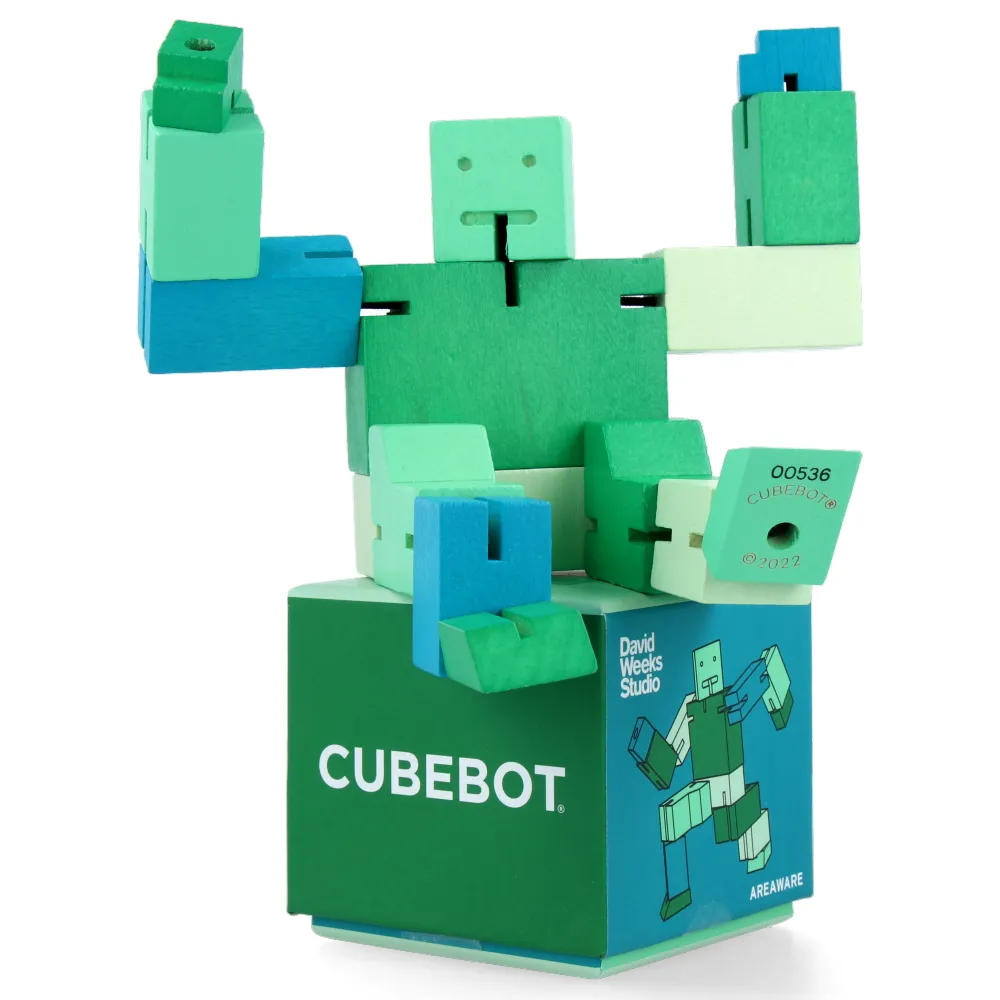 Cubebot - Small - Green Multi