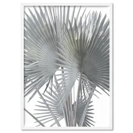 Fan Palm Fronds in Pastel II - Art Print