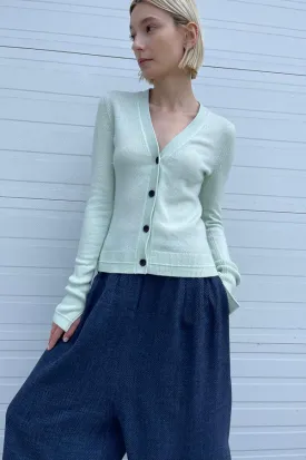 Featherweight Slim Cardigan in Sea Glass (Sold Out)