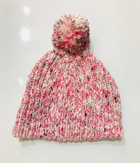 Fox & Finch Fluoro Knit Beanie with Pom Pom