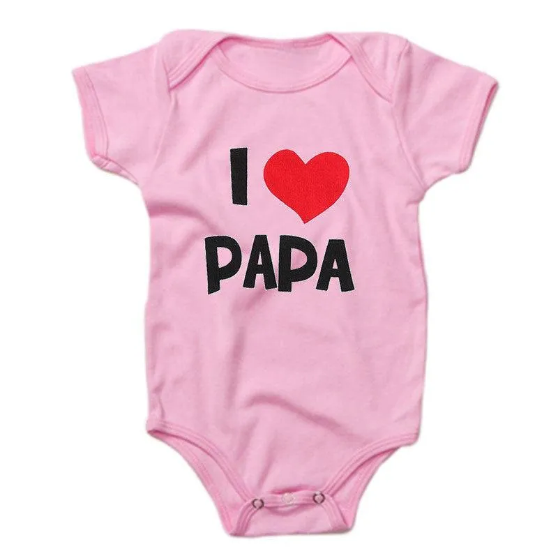 Funny Super Mama Papa Printed Baby Romper New Fashion For Boys & Girls