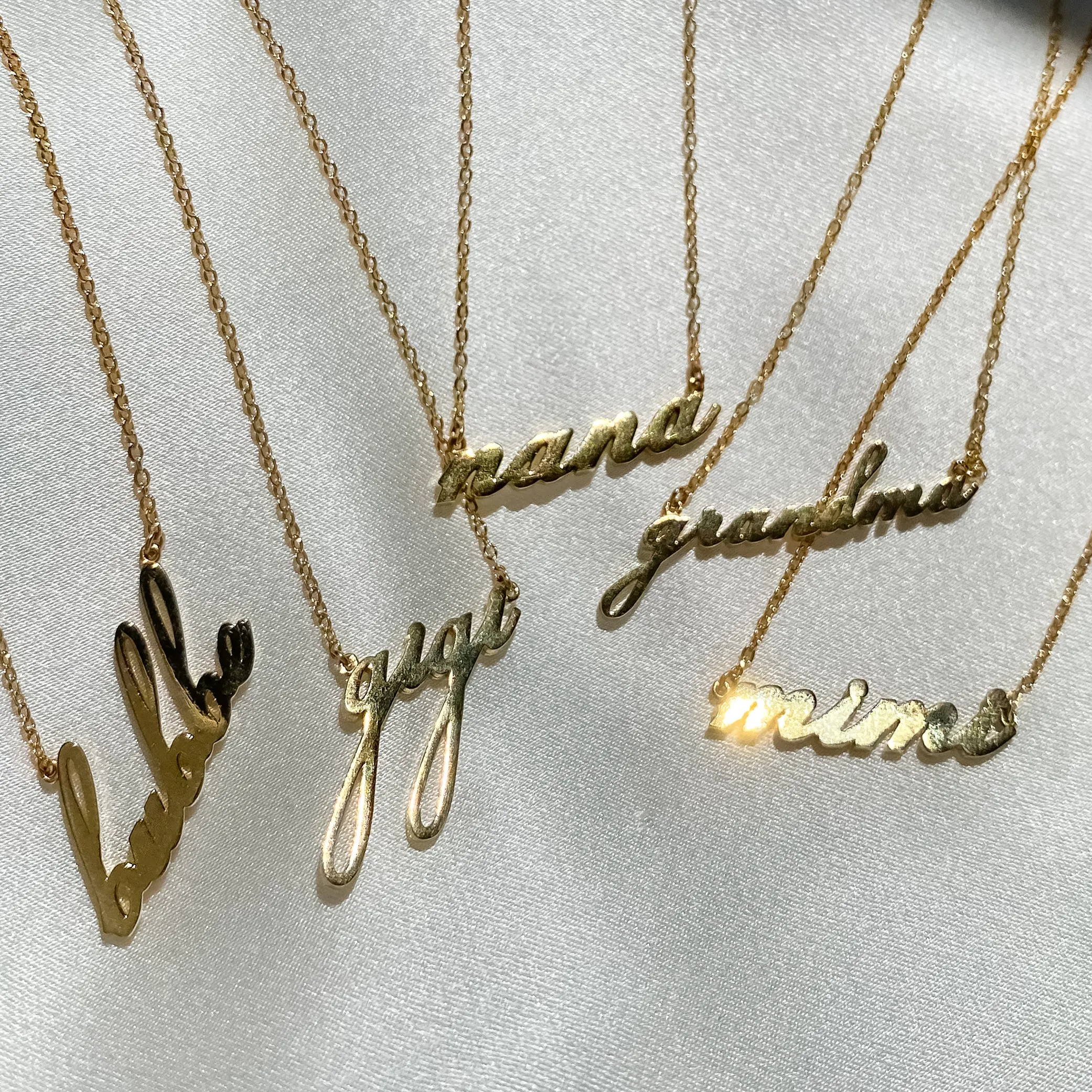 Mimi Script Necklace