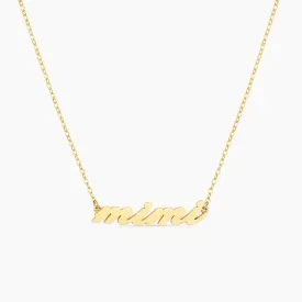 Mimi Script Necklace