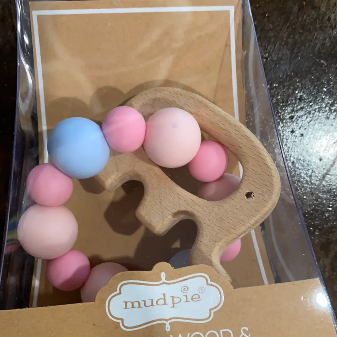 Nat. Wood/Silicone Teethers