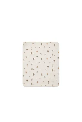 Organic Cotton Cot Sheet - Foraging Friends