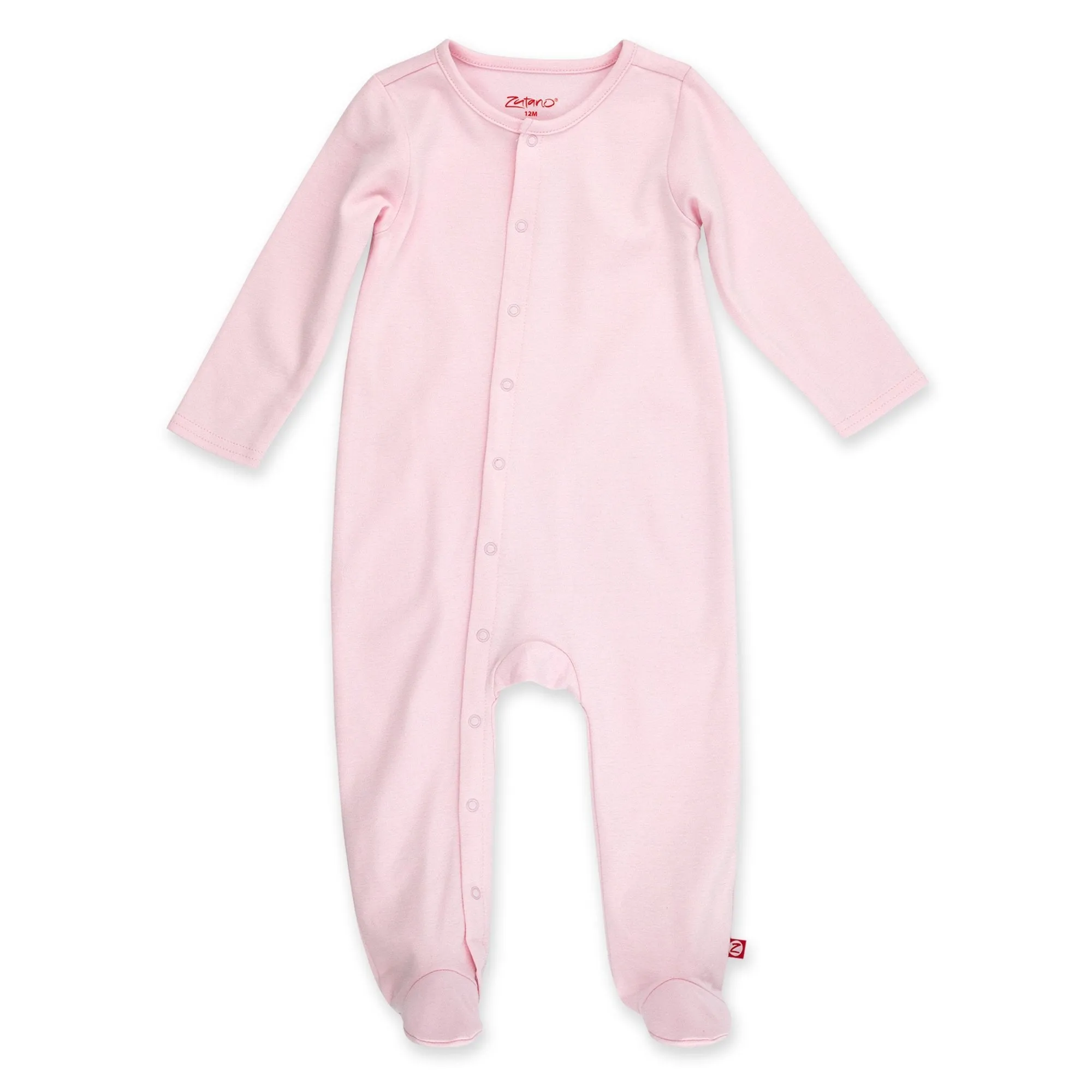 Organic Cotton Footie - Baby Pink