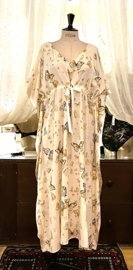 Papillon Pure Silk Kaftan (In stock, 3 day delivery)