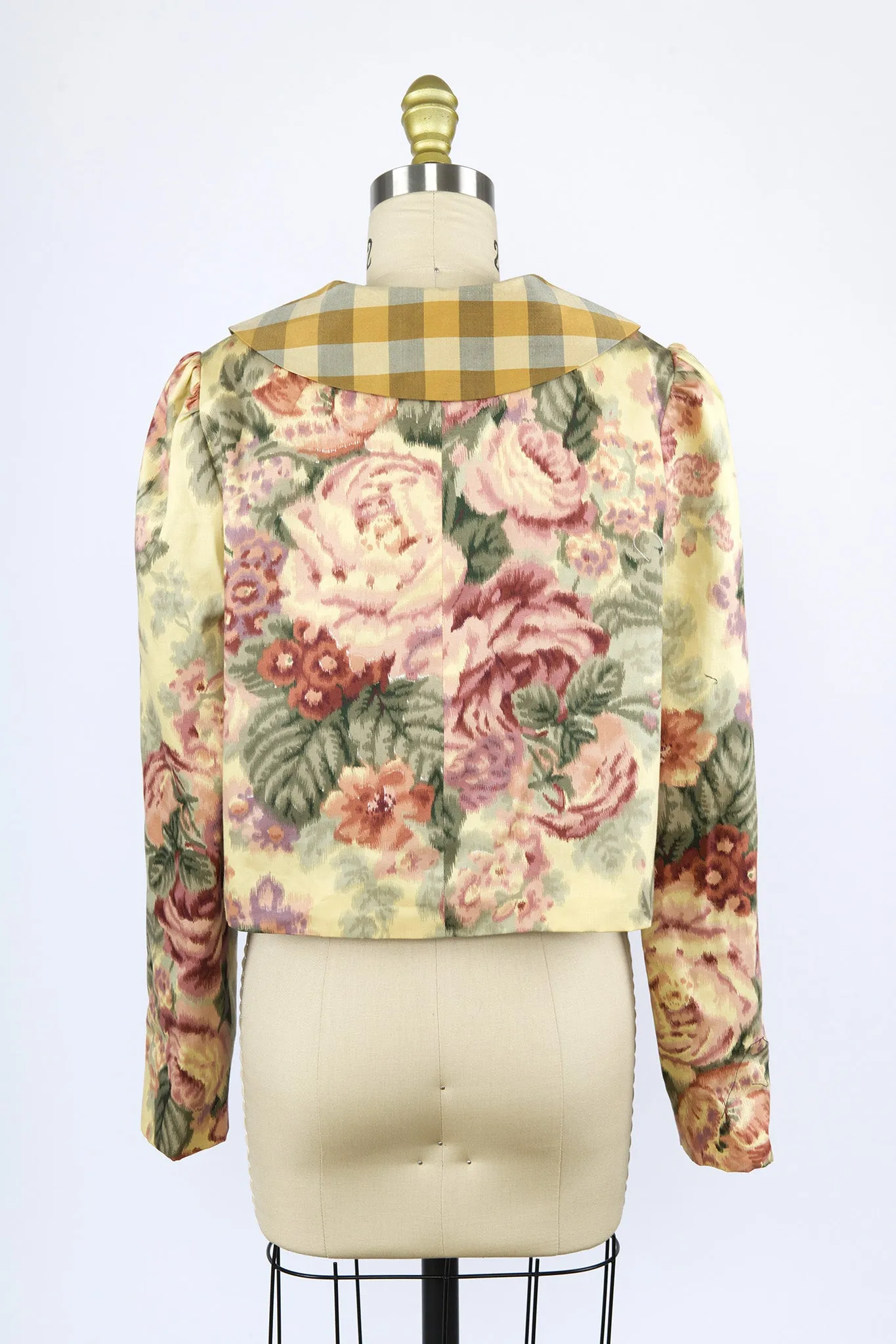 Peter Pan Coat in Vintage Floral and Gingham