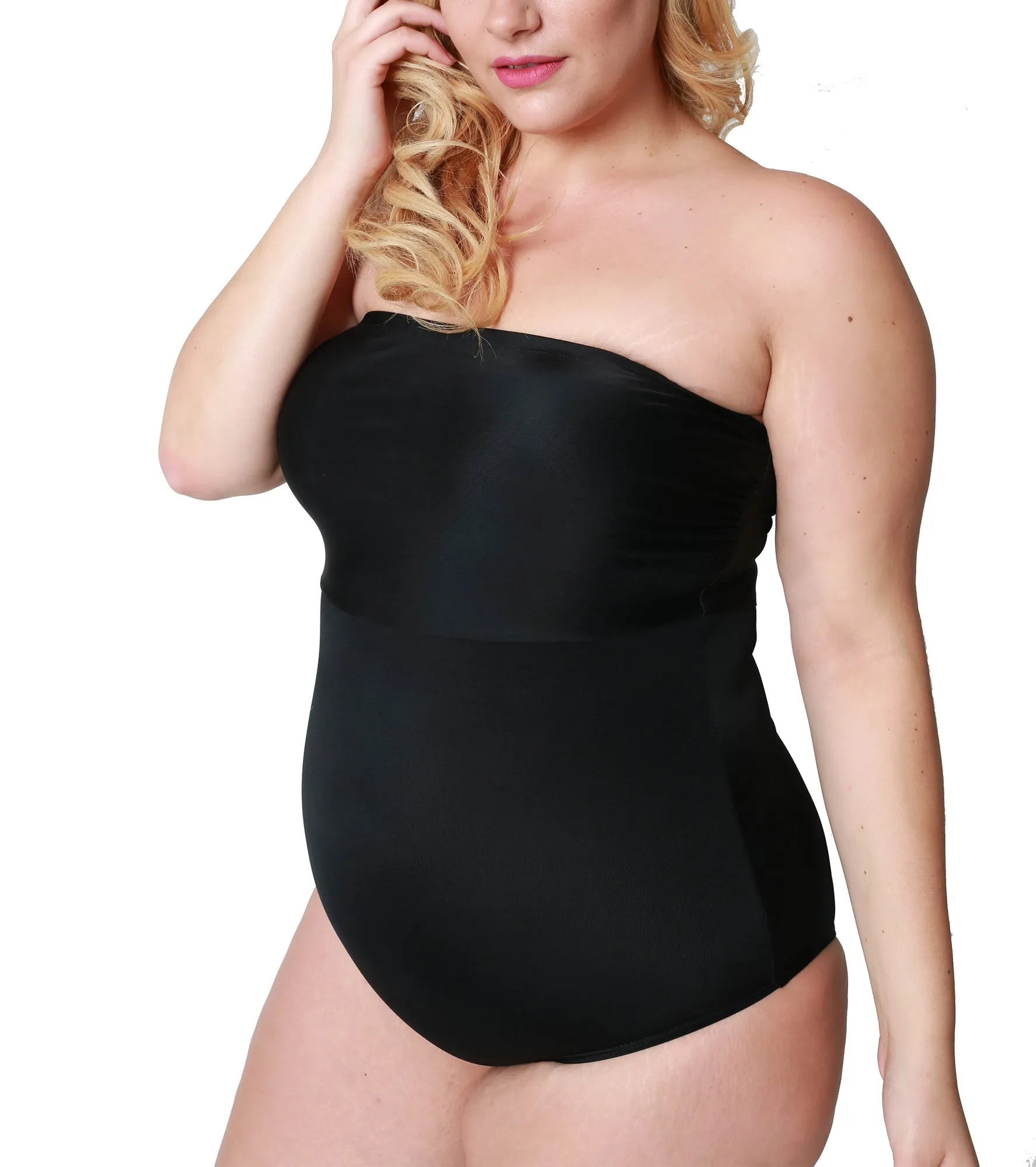 Plus Size InstantFigure Bandeau Brief Bodysuit Shapewear WBS012C