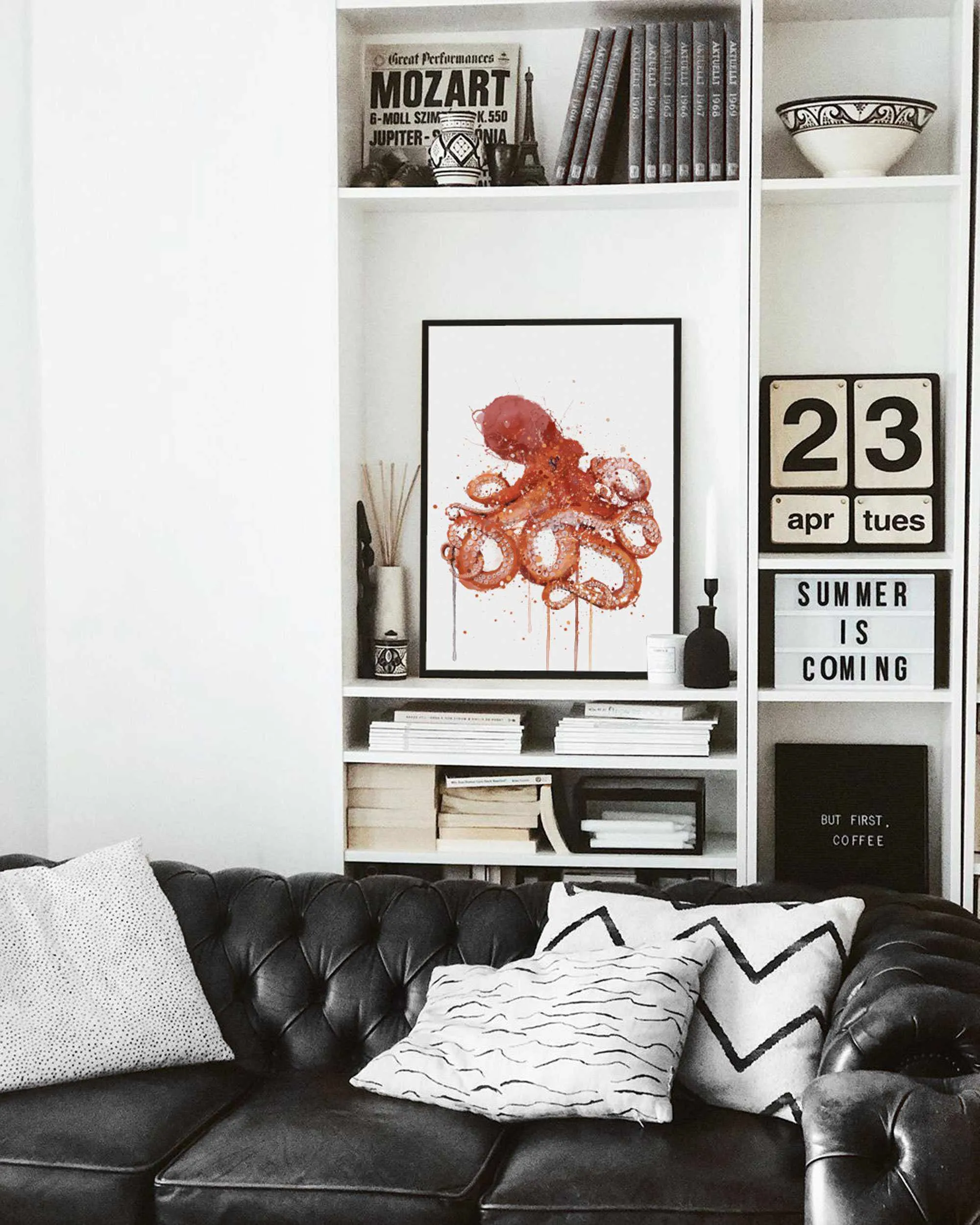 Sea Creature Wall Art Print 'Octopus'