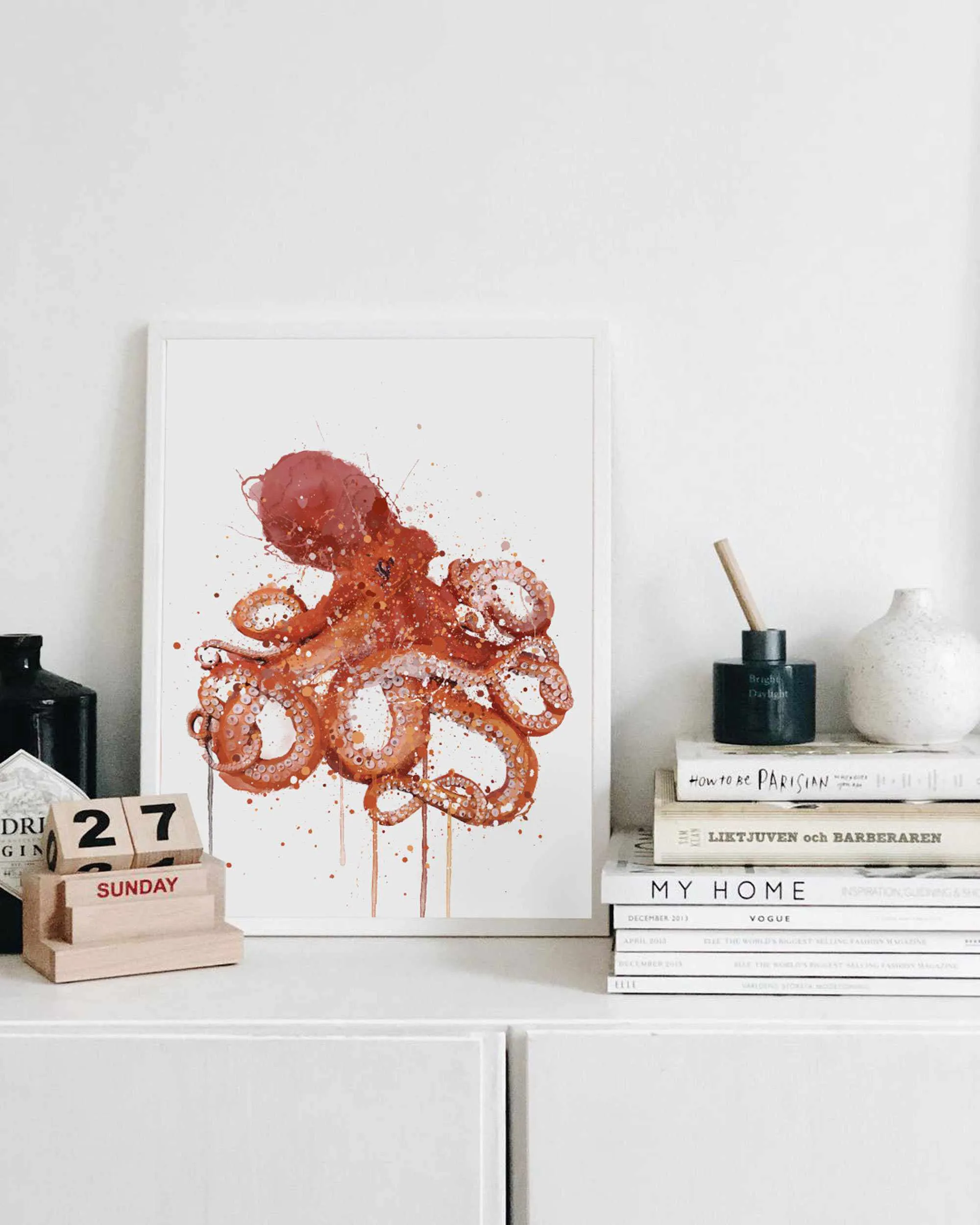 Sea Creature Wall Art Print 'Octopus'