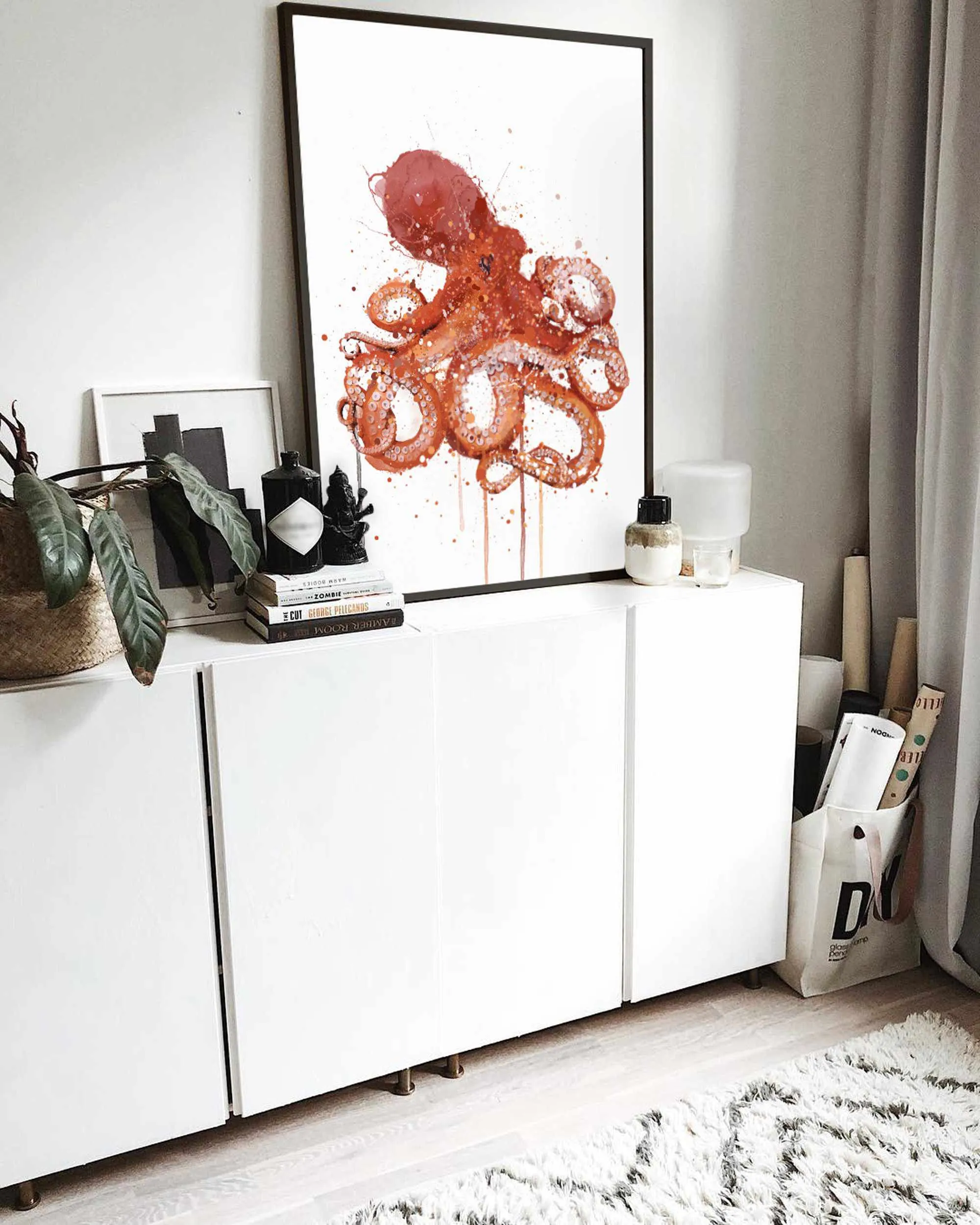 Sea Creature Wall Art Print 'Octopus'