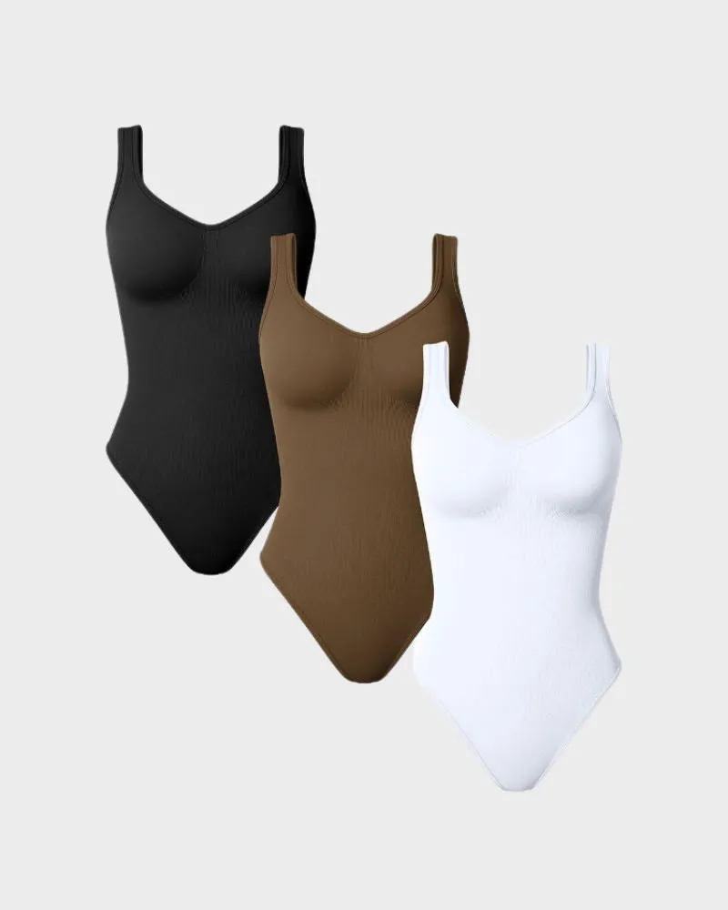 SheCurve® Scoop Neck Thong Bodysuit