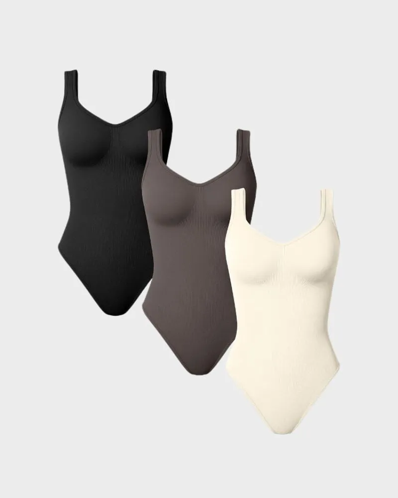 SheCurve® Scoop Neck Thong Bodysuit