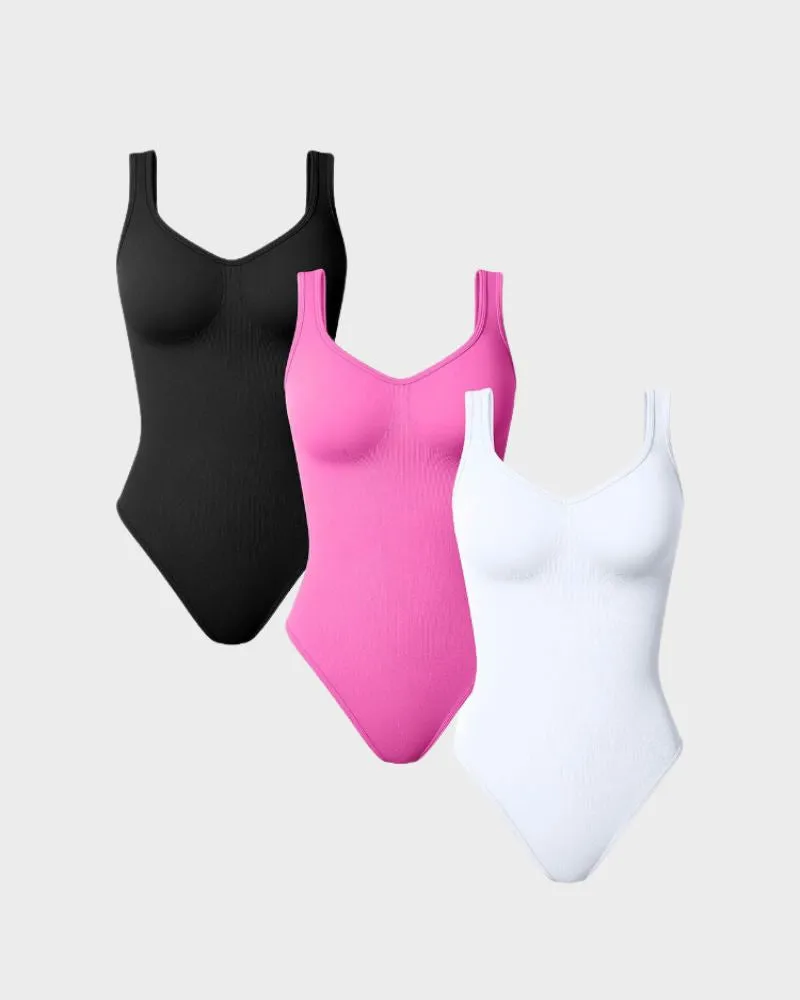 SheCurve® Scoop Neck Thong Bodysuit