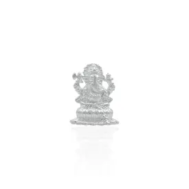 Silver Antique Lord Ganesha Murti