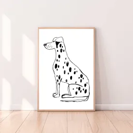 Wall Art Dalmatian Dog