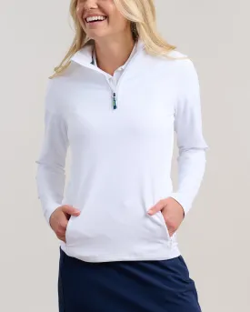 Women's Chip Shot Pocket Pullover | White